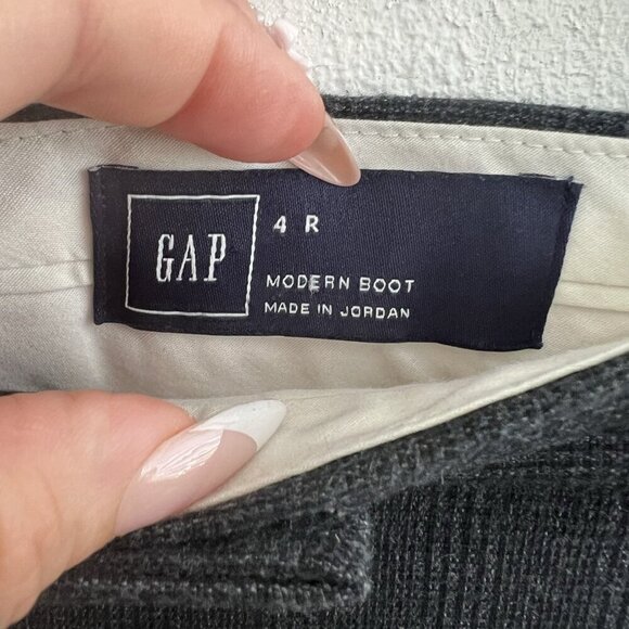 NWOT Gap Modern Bootcut pants 4R Gray Pinstripe Slacks Trousers - Picture 9 of 9